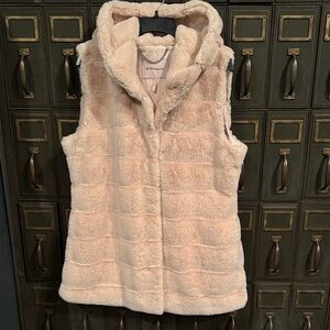 BCBGeneration faux fur hooded vest